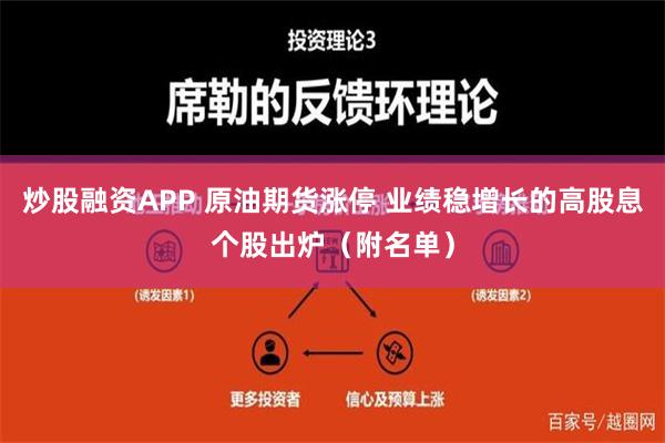 炒股融资APP 原油期货涨停 业绩稳增长的高股息个股出炉（附名单）